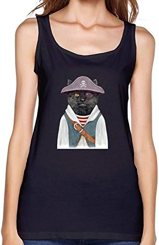 Fastty Women's Pirate Cat Tank Top Vest