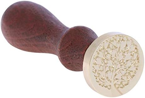 Caoly Antique Sealing Wax Stamp Tree Plant Retro Post Decorative Seal Stamps (F)