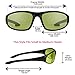 proSPORT Yellow Bifocal +1.50 Safety Glasses z87 for Men and Women for Night Driving and Riding
