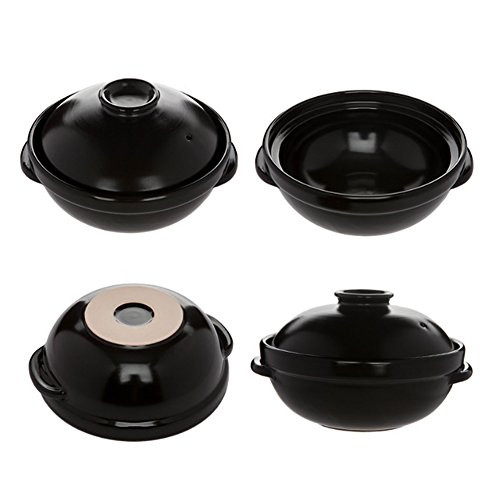 Korean Premium Ceramic Cooking Hot Pot Dolsot Bibimbap Stone Bowl with Lid, Korean Soup Food Earthenware with Lid… 6 Korean Premium Ceramic Cooking Hot Pot Dolsot Bibimbap Stone Bowl with Lid, Korean Soup Food Earthenware with Lid… - Image 7