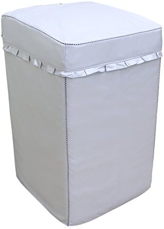 Egbinmd washing machine cover for top-load washer/dryer waterproof protector for outdoor silver dustproof A type 202034in