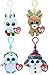 2018 4 pc Christmas Clip Set - Candy Cane, Glitzy, Nester & Buttons
