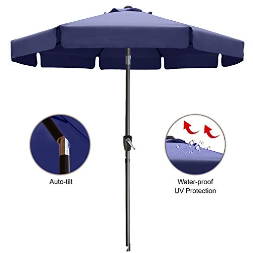 ABCCANOPY Premium Terrassenschirme, 2,4 m, Marineblau – Bild 2
