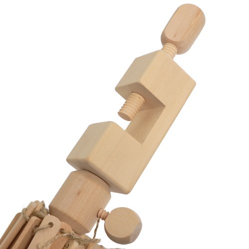 Housweety Wooden (Birch) Umbrella Swift Yarn Winder Holder , Medium - Thumbnail 4