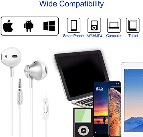 Wired Headphones, Amoner Earbuds Waterproof Sports Headphones, Stereo Sound Headsets Earbuds with Microphone for Phone 6/6s Plus/5s/SE, Galaxy, Android Smartphones, Tablets - Thumbnail 6