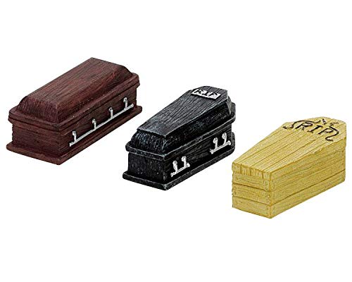 Lemax Spooky Town Halloween Coffins (Set Of 3) 74583