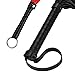 Keria Horse Riding Crop,Soft Faux Leather Harness Handle Riding Crop with Extra Small Black Red One