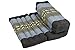 GABUR Kapok Dreams TM Foldable Meditation Cushion, 100% Kapok Zafu/Zabuton, Thai Design Blue Elephants