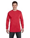 Comfort Colors Ringspun Garment-Dyed Long-Sleeve T-Shirt, Large, PAPRIKA