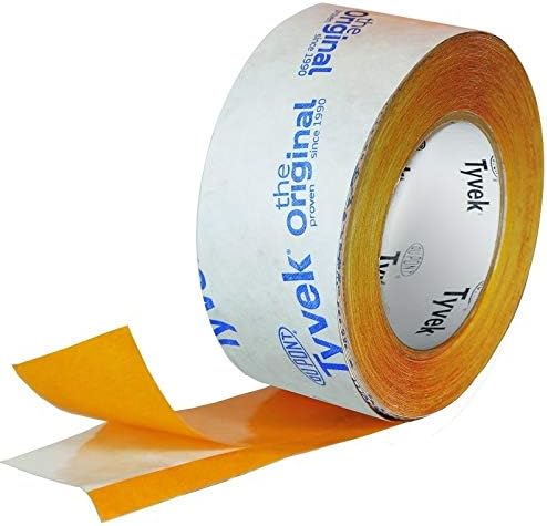 Tyvek Acrylic Tape Single Sided With Split Release Liner 60mm x 25m Corner Tape, White