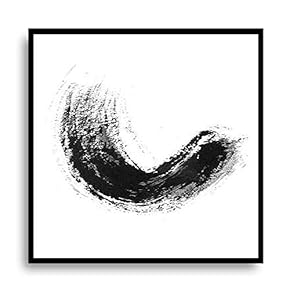 Framed Canvas Wall Art for Living Room, Bedroom Ink Painting Style Canvas Prints for Modern Home Decoration Ready to Hang - 16"x16" inches