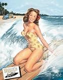 TIN Sign Sw - Surfer Girl