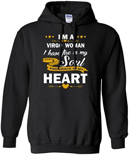 TeeFavory Women's I'm a Vigro Woman i Have Fire In My Soul and Grace In My Heart Shirt - Vigro Woman Hoodie