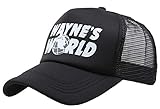 AGSHCQI Waynes World Hat Cap Baseball Cap Adjustable Hat Mesh Cap Outdoor Sports Wear Black