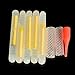QualyQualy Fishing Glow Sticks for Bobbers 3.0x25mm/4.5x37mm/6.0x50mm/7.5x75mm Luminous Glow Sticks for Fishing Bobbers & Fishing Rod Bell Alarm 50Pcs 20Pcs 10Pcs Fishing Glow Sticks Bulk
