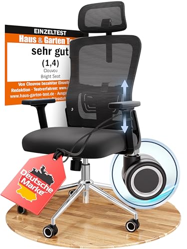 CLOUVOU BrightSeat Bürostuhl Ergonomisch [TESTSIEGER]