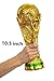 Tankership 2018 World Cup Trophy Replica Soccer Fans Souvenir - 10.5 Inch Tall and World Cup Trophy KeyChain
