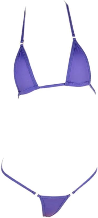 Women's Extreme Sexy Hot Silk Micro Bikinis Set Mini Thong Swimwear