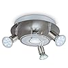 B.K.Licht I Plafondspots I met 4 lichts I GU10 fitting I draaibare spots I opbouwspots I incl. 4x GU10 I 3.000K I 250Lm…