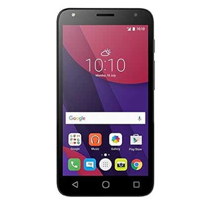 Alcatel 5010D-2AALWE1 PIXI 4-5 3G Smartphone (12,7 cm (5 Zoll) Display, 8 GB Speicher, Android 6.0) schwarz