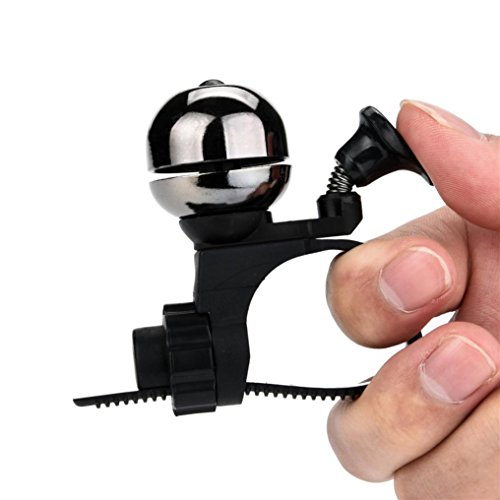 Ecosin Fashion New Mountain Bike Bicycle Bell 90db Invisible Bicycle Handlebar Bell Alarm Cycling Horn Bell (Black)