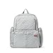 Diaper Bag Backpack for Mom or Dad with Stroller Straps, Changing Pad, Insulated Pockets, Waterproof Baby Diaper Bag, Organizer Pouches, Nappy Tote Bag for Girls or Boys | SoHo Manhattan Silver Gray
