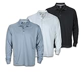 Adidas Men's ClimaCool Long Sleeve Pique Polo Shirt