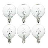 RunParts 25 Watt Wax Melt Warmer Light Bulb for Full-Size Scentsy Warmers & Candle Wax Melt Warmer,6 Pack Scentsy Warmer Bulbs,Extra Long Life