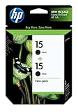 HP 15 C6653FN#140 Ink Cartridge, Twin Pack-Black