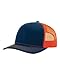 Richardson Cap Adult Unisex 112 Mesh Back Adjustable Caps, Navy/Orange