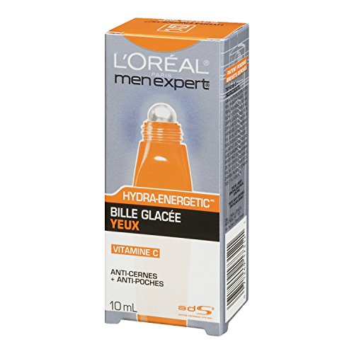 L'Oreal Paris Men's Expert HydraEnergetic Ice Cold Eye Roller, 0.33