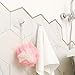 Self Adhesive Hooks, 4 Pack of Waterproof and No Drill Needed for Kitchen Bathroom Bedroom Office