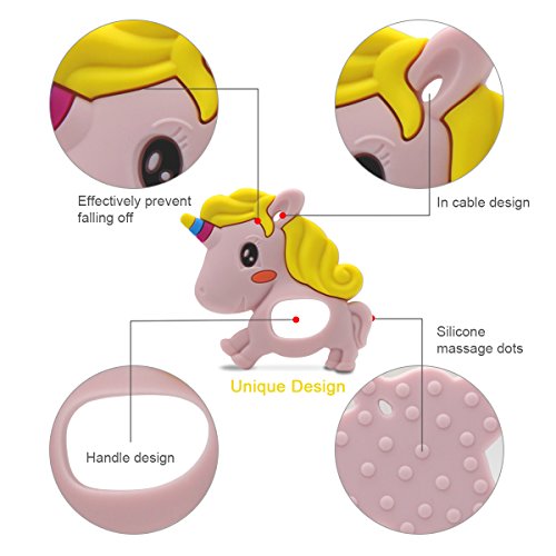 image for RonXer Baby Teething Toy Unicorn Teether Massage, Molar Teeth Soother 