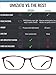 Umizato Super Lightweight Blue Light Blocking Glasses - Computer Gaming for Men Women - Minimalist Design, Anti-Glare UV Filter Blocker, Reduce Eye Strain, Migraine, Light Sensitivity (Orion in Red)