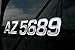 Boat & Jetski Registration Numbers - Domed/raised Decal (16 Pcs) Plain Chrome/SURF Series Font Style
