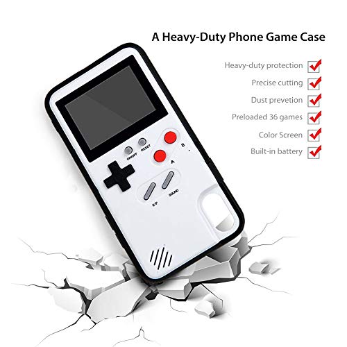 Gameboy Phone Case for iPhone, Handheld Retro Video Game Console Compatible with iPhone 11 Pro 11 X Xs 6 6s 7 8 Plus (iPhone 11, 6.1")