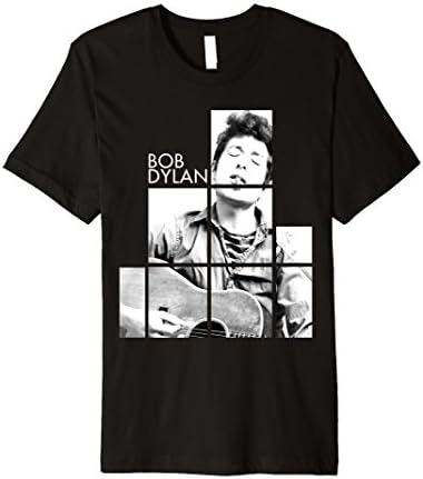 Mens Bob Dylan Blocks Tee Officially Licensed Small Black