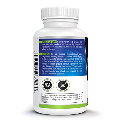 Atria Nutrition Vitamin D3 with K2 Supplement, 2000IU Vitamin D3 K2 MK