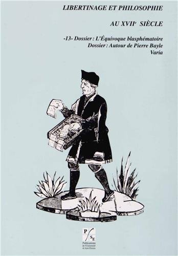 Libertinage et philosophie au XVIIe siècle