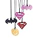 Bumkins DC Comics Silicone Teething Pendant Necklace, Superman Rose Quartz