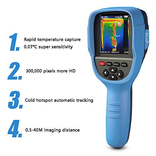 JDUEFD Handheld IR Digital Auflösung 220 x 160 Wärmebildkamera Detektor Kamera Infrarot Temperatur Erhitzen mit… – Bild 3