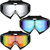 3 Pieces Motorcycle Goggles Windproof ATV Goggles