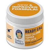 Under the Weather Ready Cal Powder for Cats | High-Calorie Weight Gainer & Appetite Stimulant | Cat Energy Booster Veterinarian-Approved Pet Supplement with Vitamins & Minerals | Chicken Flavor