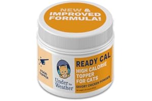 Under the Weather Ready Cal Powder for Cats | High-Calorie Weight Gainer & Appetite Stimulant | Cat Energy Booster Veterinarian-Approved Pet Supplement with Vitamins & Minerals | Chicken Flavor