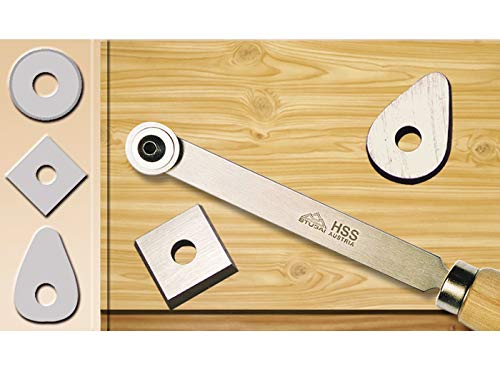 Stubai 703703 Multi-Tip Scraper with 3 Shaped Tips, Silver/Beige, 19 mm