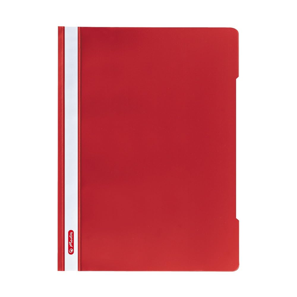 Herlitz A4 Paper Flat File - Red (Pack of 10) — image 1