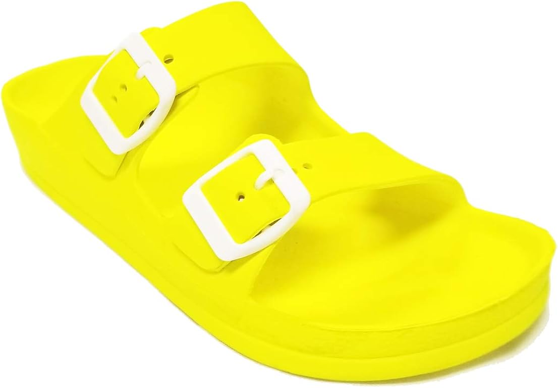 neon yellow sandals size 11