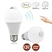 BRTLX PIR Motion Sensor LED Bulb A19 13W E26 3000K Warm White Auto On/Off Night Lights Smart Motion Activated Security Light Bulb for Stairs Basement Garage Yard Corridor Pack of 2