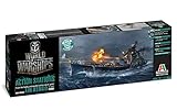 Italeri 46502 World of Warships WoWS IJN Atago Plastic Model Kit, 1:700 Scale