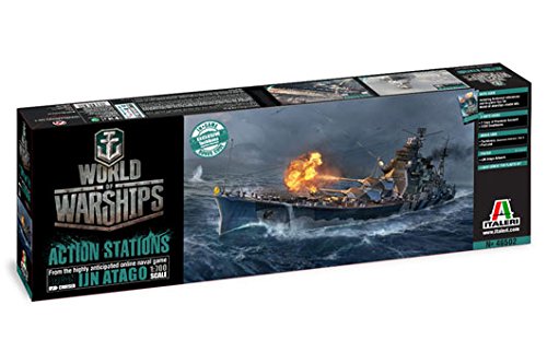 Italeri 46502 World of Warships WoWS IJN Atago Plastic Model Kit, 1:700 Scale
